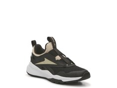 Кроссовки-слипоны детские Reebok XT Sprinter, черный / золотой / серо-коричневый