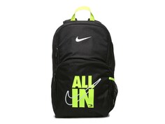 Рюкзак Nike Ran 3Brand, черный / неоново-зеленый