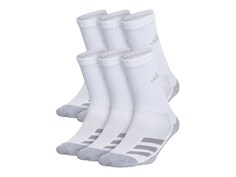 Набор носков Adidas Cushioned Angle Stripe Crew детские 6 шт, белый