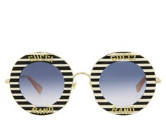 Круглые солнцезащитные очки Maison de L&apos;Amour – ФИНАЛЬНАЯ РАСПРОДАЖА Gucci, черный