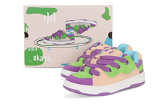 Обувь для скейтбординга Ollieskate Bake унисекс, зеленый и фиолетовый цвет