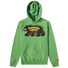 Толстовка с капюшоном с изображением медведя, Human Made , зеленый