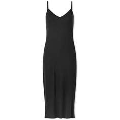 Свободное платье миди Joah Brown с V-образным вырезом, черный