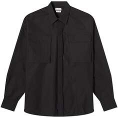Alexander McQueen: рубашка с чистыми карманами, черный