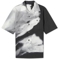 Рубашка с коротким рукавом с цветочным принтом Alexander McQueen