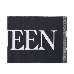 Классический шарф с логотипом Alexander McQueen, черный