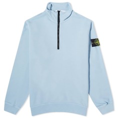 Окрашенный в одежде спортивный свитер Stone Island на молнии до половины