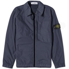 Репсовая рубашка на молнии Stone Island