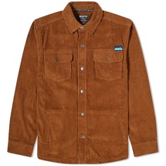 Вельветовая куртка-рубашка Kavu Petos, бронзовый коричневый