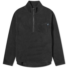 Флисовая куртка Kavu Bay Ridge с молнией до половины, черный