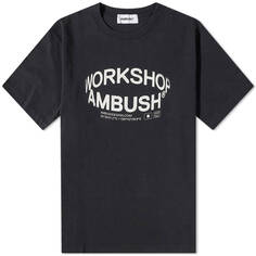 Футболка с логотипом Ambush Workshop, черный