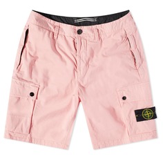 Хлопковые шорты карго Stone Island Supima, розовый