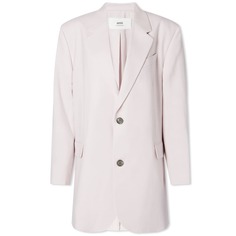 Пальто оверсайз с двумя пуговицами AMI Paris, розовый