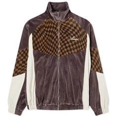 Велюровая спортивная куртка AMIRI Wavy MA, коричневый