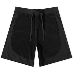 Хлопковые махровые спортивные шорты Stone Island Shadow Project, черный