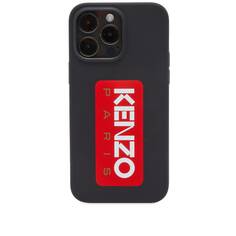 Чехол Kenzo с нашивкой-логотипом для iPhone 14 Pro, черный