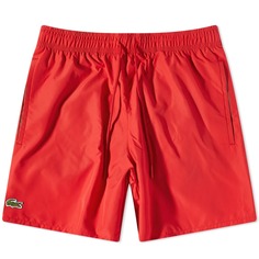 Классические шорты для плавания Lacoste, красный