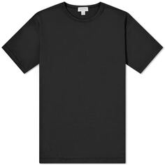 Классическая футболка с круглым вырезом Sunspel, черный