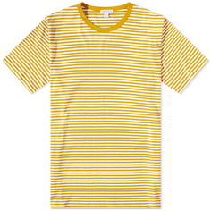 Классическая футболка с круглым вырезом Sunspel, белый/сидр