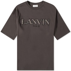 Футболка Lanvin с бордюрной вышивкой