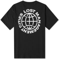 Комбинированная футболка LMC OG, черный