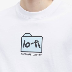 Футболка с логотипом Lo-Fi Folder, белый