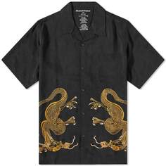 Рубашка для летних каникул Maharishi Thai Dragon, черный