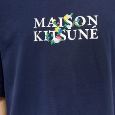 Maison Kitsune Maison Kistune Футболка оверсайз с цветами