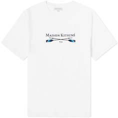 Maison Kitsune Maison Kitsune Oars Regular T-Shirt, белый