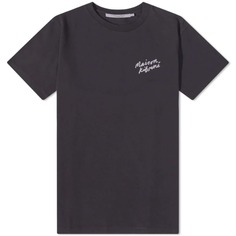 Классическая мини-футболка Maison Kitsune с рукописным вводом, черный