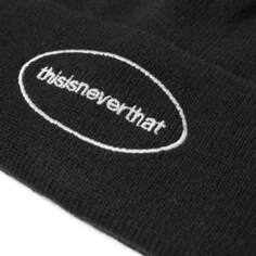 шапка с логотипом thisisneverthat, черный