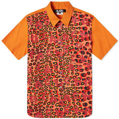 Рубашка с коротким рукавом с леопардовым принтом Comme des Garcons