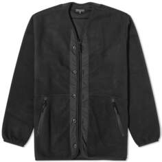 Флисовая куртка с подкладкой на молнии Comme Des Garçons Homme Boa, черный
