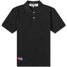 Рубашка-поло Comme des Garçons Play Invader, черный
