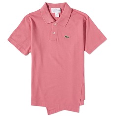 Comme des Garçons Shirt x Lacoste Асимметричная рубашка-поло, розовый
