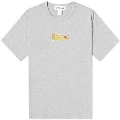 Comme des Garçons SHIRT x Lacoste Большая футболка с логотипом под крокодила