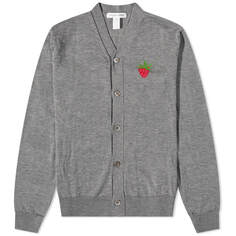 Comme des Garçons Shirt Brett Westfall Клубничный кардиган, серый