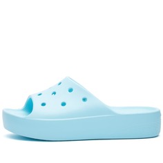 Классические шлепанцы на платформе Crocs