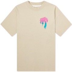 Свободная футболка Palm Angels I Love PA, мультиколор