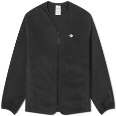 Флисовая куртка Danton Polartec с V-образным вырезом, черный