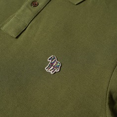 Рубашка-поло с зеброй стандартного кроя Paul Smith, оливковый
