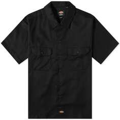 Рабочая рубашка Dickies с короткими рукавами, черный