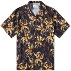 Рубашка Paul Smith для отдыха с цветочным принтом, черный