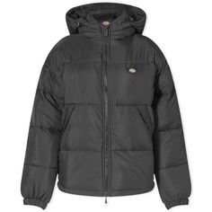 Объемная пуховик с капюшоном Dickies Alatna, черный