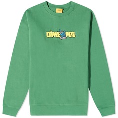 Свитшот Dime Chenille Crayon Crew, зеленый