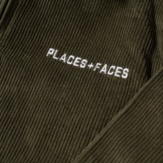 Вельветовая куртка Places + Faces, хаки Places+Faces