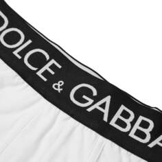 Боксеры для девочек с логотипом Dolce &amp; Gabbana, белый/черный