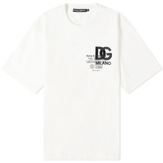 Футболка с вышитым логотипом Dolce &amp; Gabbana Catwalk, белый