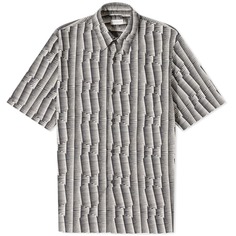 Рубашка с короткими рукавами и геометрическим принтом Dries Van Noten Clasen, черный