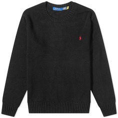 Трикотажный хлопковый шейкер Polo Ralph Lauren, черный